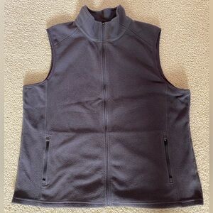 L.L.Bean Gray Fleece Vest XL